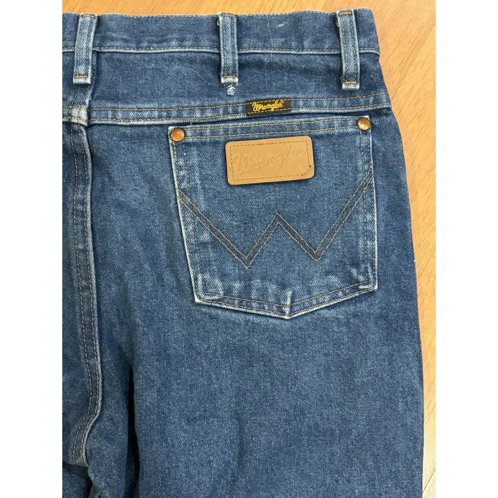 Wrangler Cowboy Cut Jeans Mens 34x34 Medium Wash 936PWD A305 Straight Boot Cut